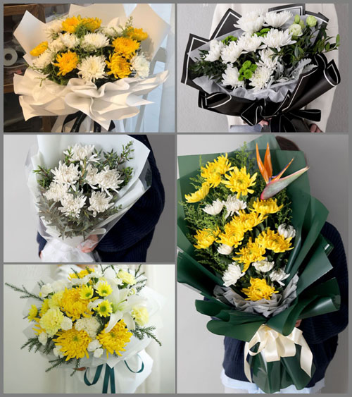 福建福州福清市东张镇白事花束代送